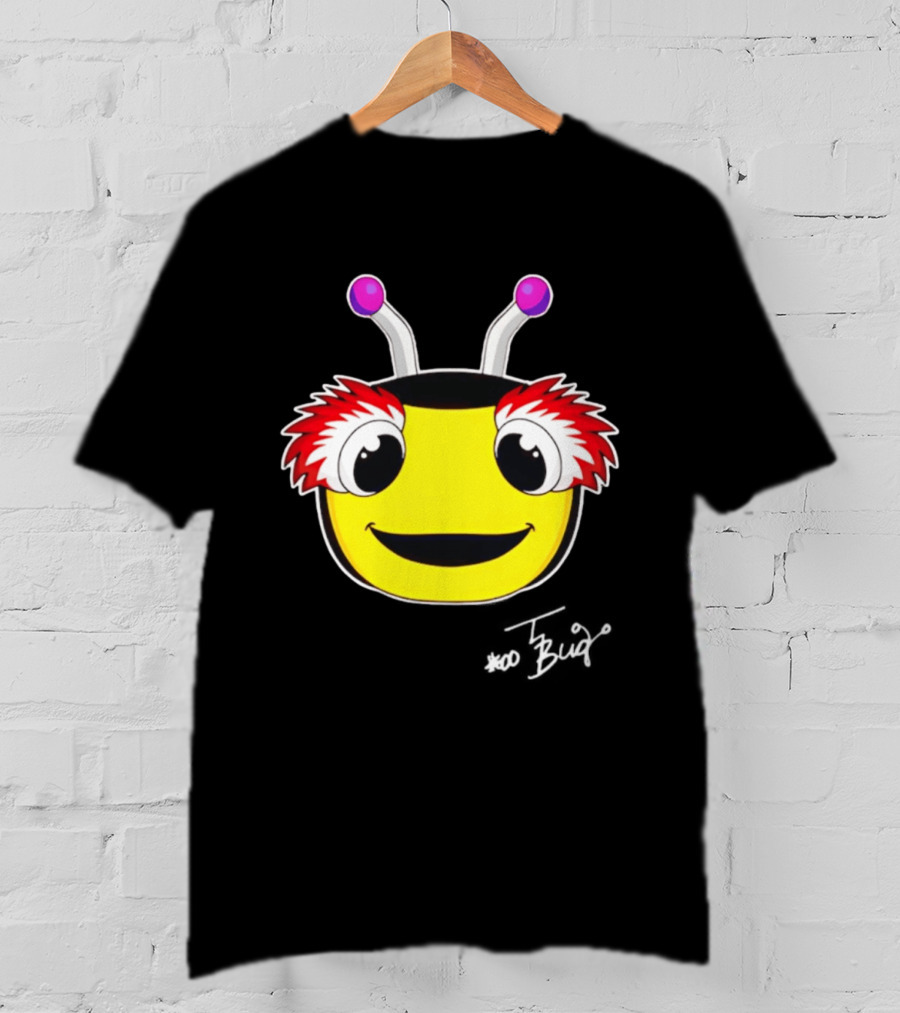 Tampa Bay Lightning Thunderbug Mascot Yellow Face Cartoon T-Shirt
