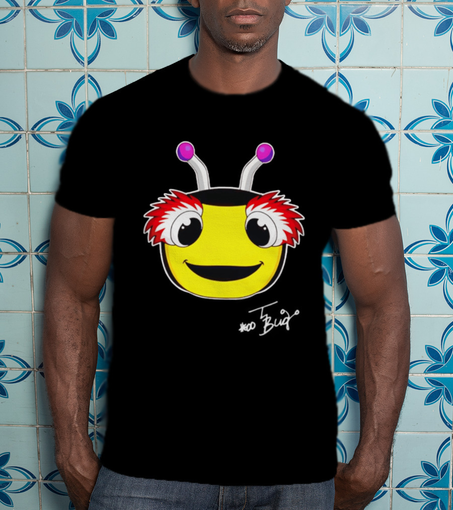 Tampa Bay Lightning Thunderbug Mascot Yellow Face Cartoon T-Shirt