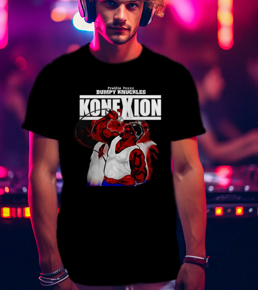 Freddie Foxxx Bumpy Knuckles Hip Hop Konexion Microphone Power T-Shirt