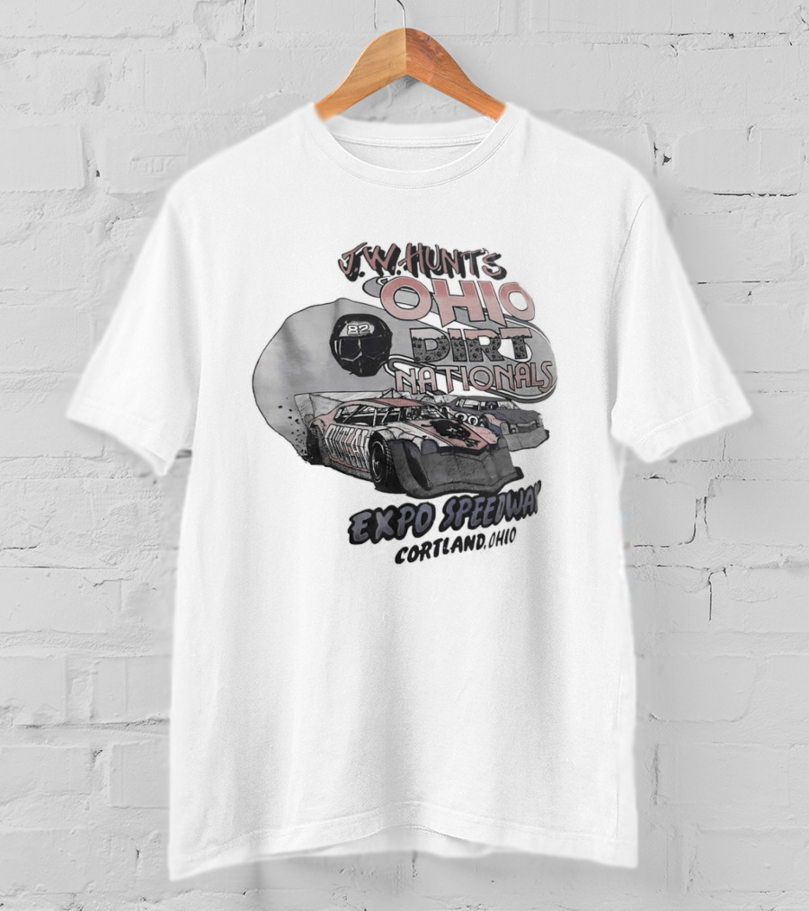 JW Hunt's Ohio Dirt Nationals Expo Speedway Cortland Ohio Racing Event T-Shirt