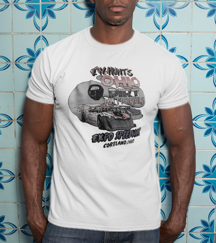 JW Hunt's Ohio Dirt Nationals Expo Speedway Cortland Ohio Racing Event T-Shirt