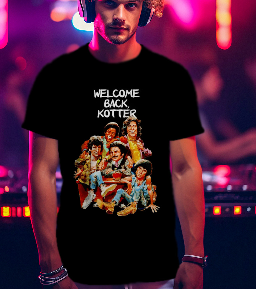Welcome Back Kotter 1970s Sitcom Cartoon Characters T-Shirt