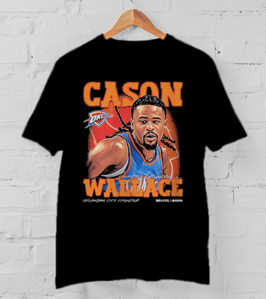 Cason Wallace OKC Thunder NBA Basketball Player T-Shirt