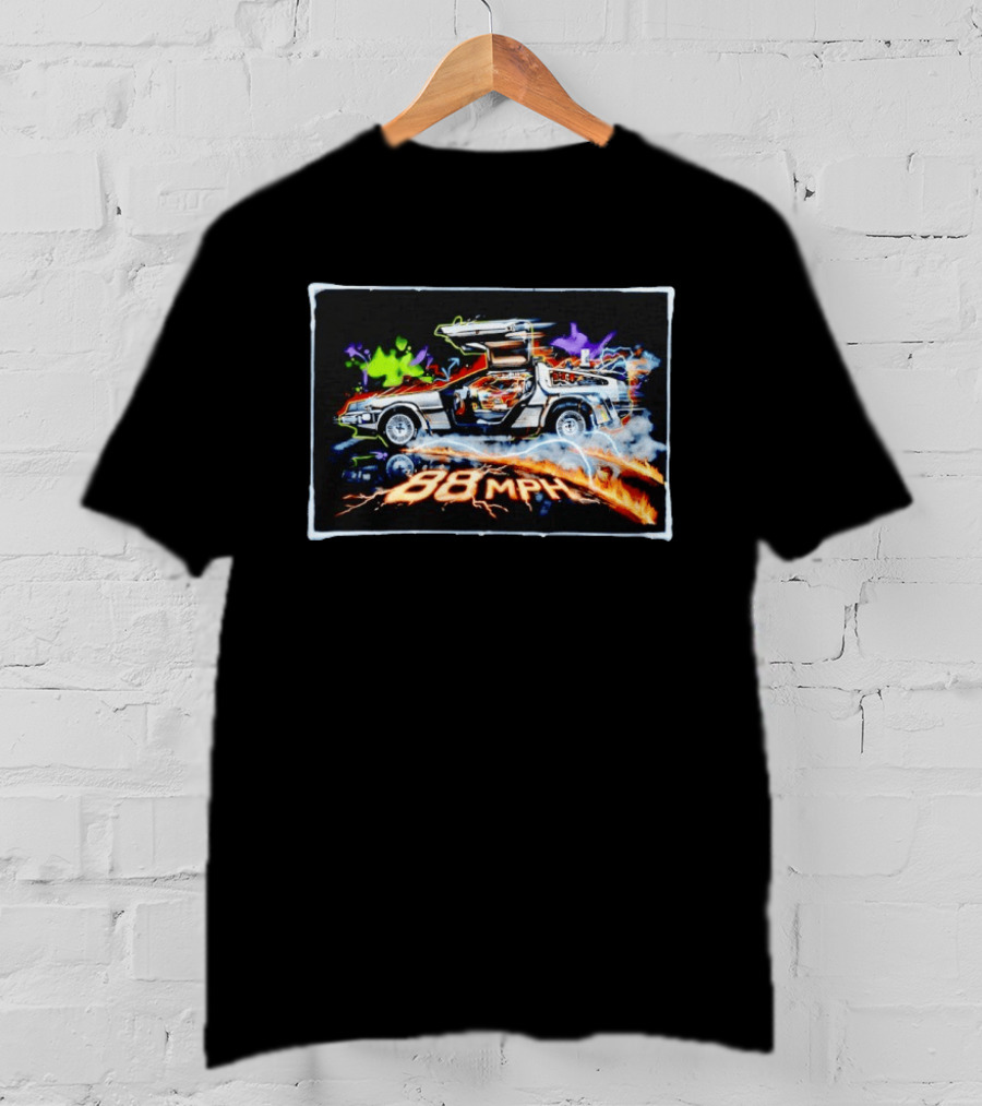 Back To The Future DeLorean DMC 12 88 MPH Iconic Movie Car T-Shirt