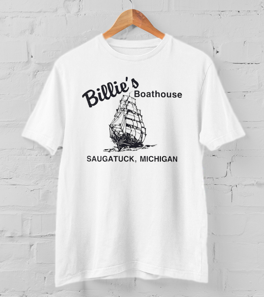 Billie's Boathouse Saugatuck Michigan Nautical Ship T-Shirt