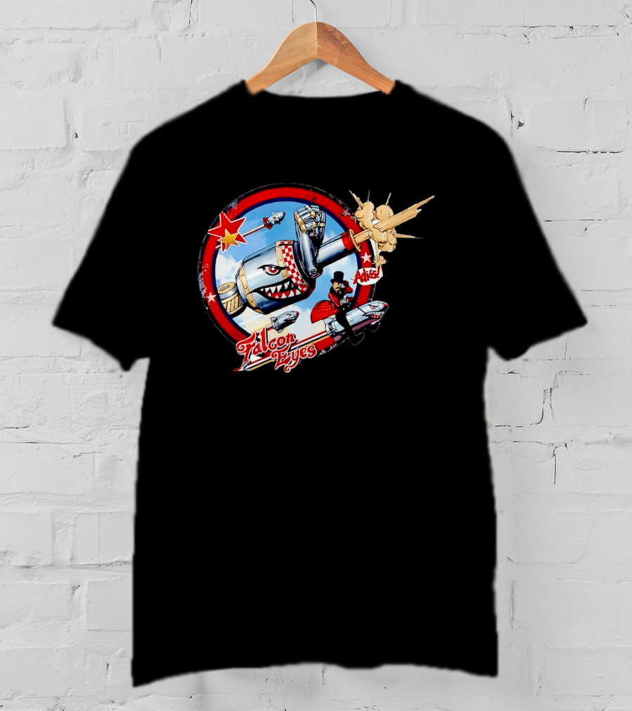 Falcon Eyes WWII Fighter Jet Adios Rocket Punch Action T-Shirt