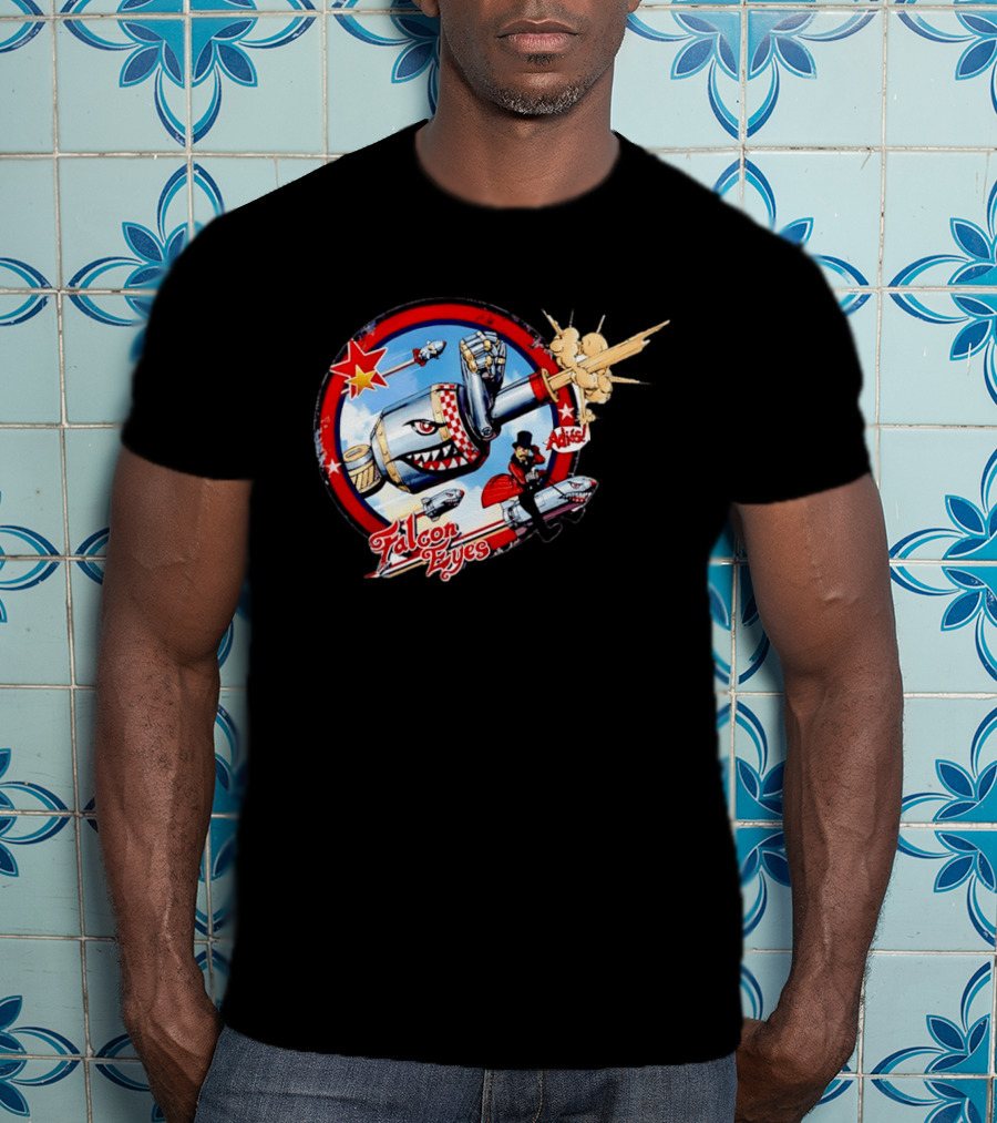 Falcon Eyes WWII Fighter Jet Adios Rocket Punch Action T-Shirt