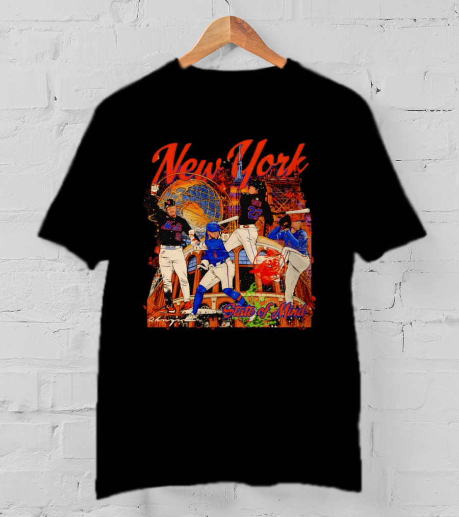 New York Mets Francisco Lindor Pete Alonso 16 12 State Of Mind T-Shirt