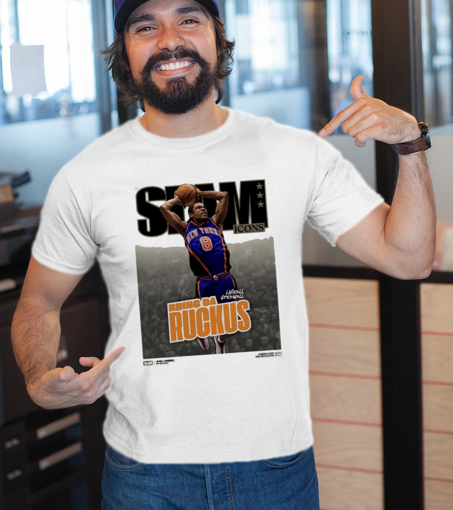 Slam Icons Latrell Sprewell Bring Da Ruckus New York Knicks T-Shirt