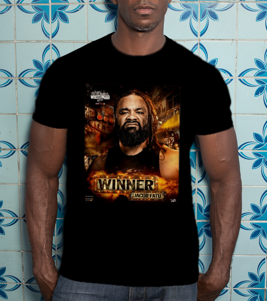 WrestleMania 42 Winner Jacob Fatu WWE 2026 Las Vegas T-Shirt