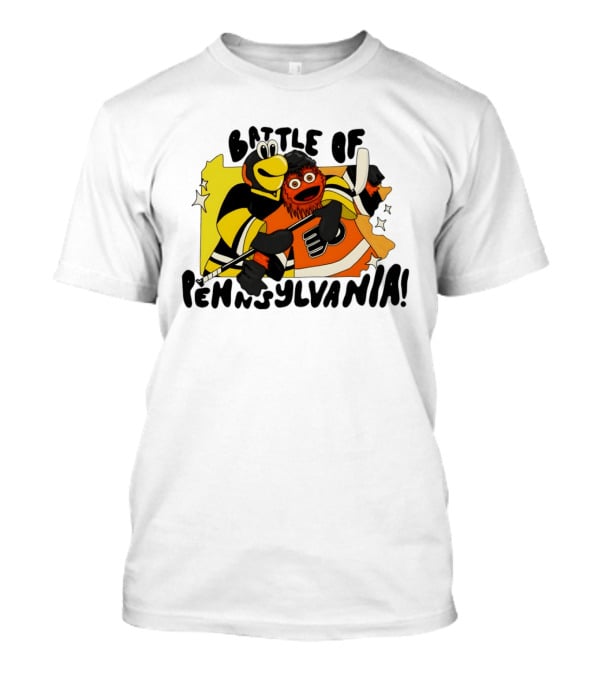 Pittsburgh Penguins Philadelphia Flyers Battle Of Pennsylvania Hug T-Shirt