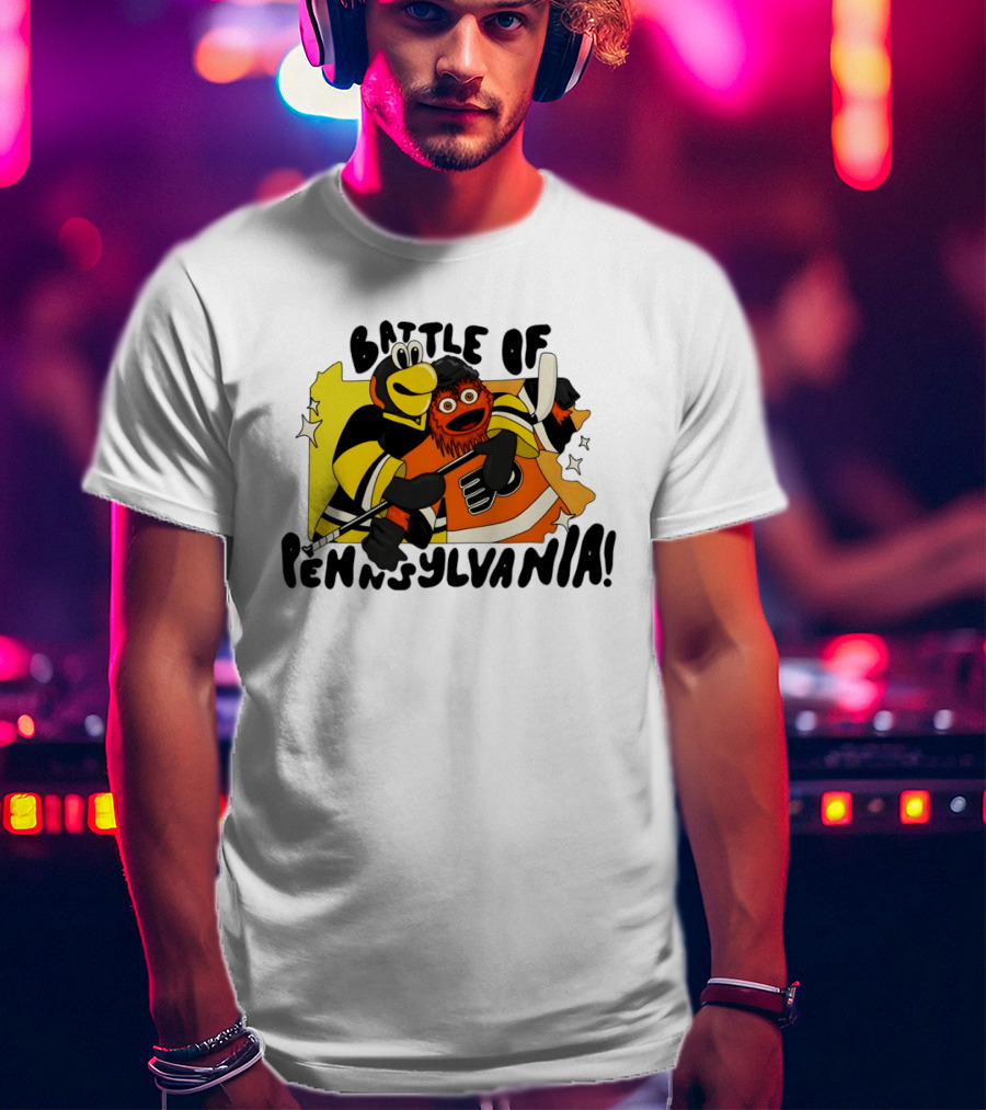 Pittsburgh Penguins Philadelphia Flyers Battle Of Pennsylvania Hug T-Shirt