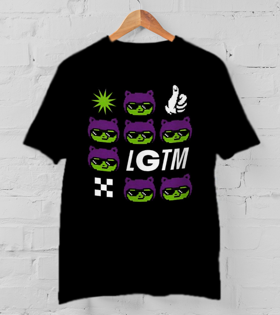 LGTM Grand Prix Green Faces And Thumbs Up T-Shirt