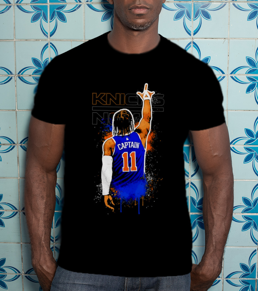 Knicks Captain Number 11 Jalen Brunson New York T-Shirt
