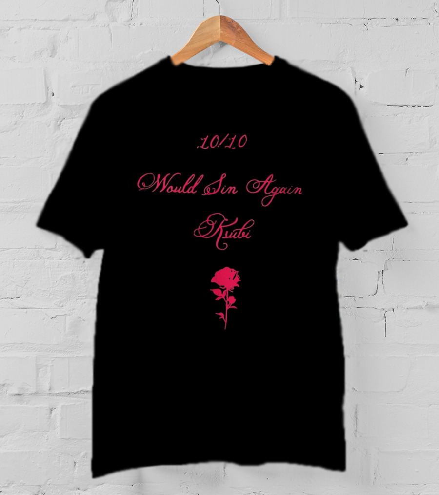 4010 Would Sin Again Ksubi Rose T-Shirt