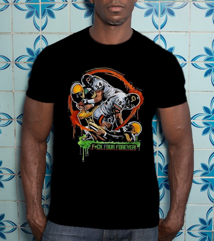 Triple Fuck Four Forever Football Players Grunge T-Shirt