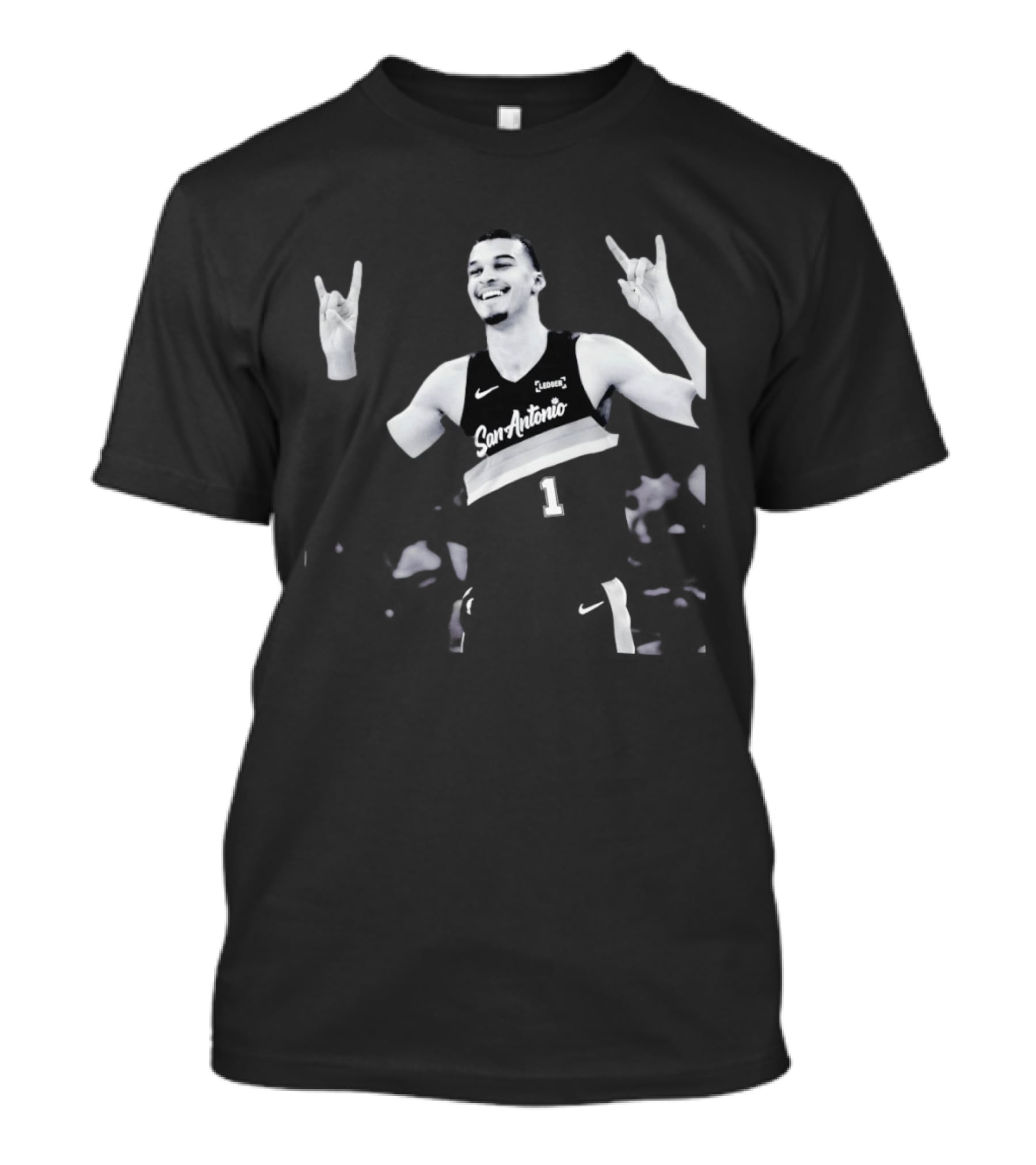 Victor Wembanyama San Antonio Spurs Hook 'em Horns University Of Texas NBA Longhorns T-Shirt