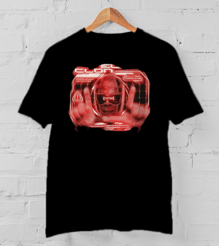 El Clon Warning Corruption Detected Red Alert Image T-Shirt