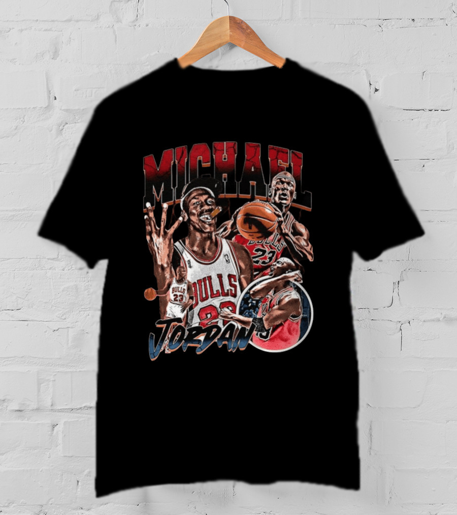 Michael Jordan Chicago Bulls NBA 90's Basketball Legend 23 T-Shirt