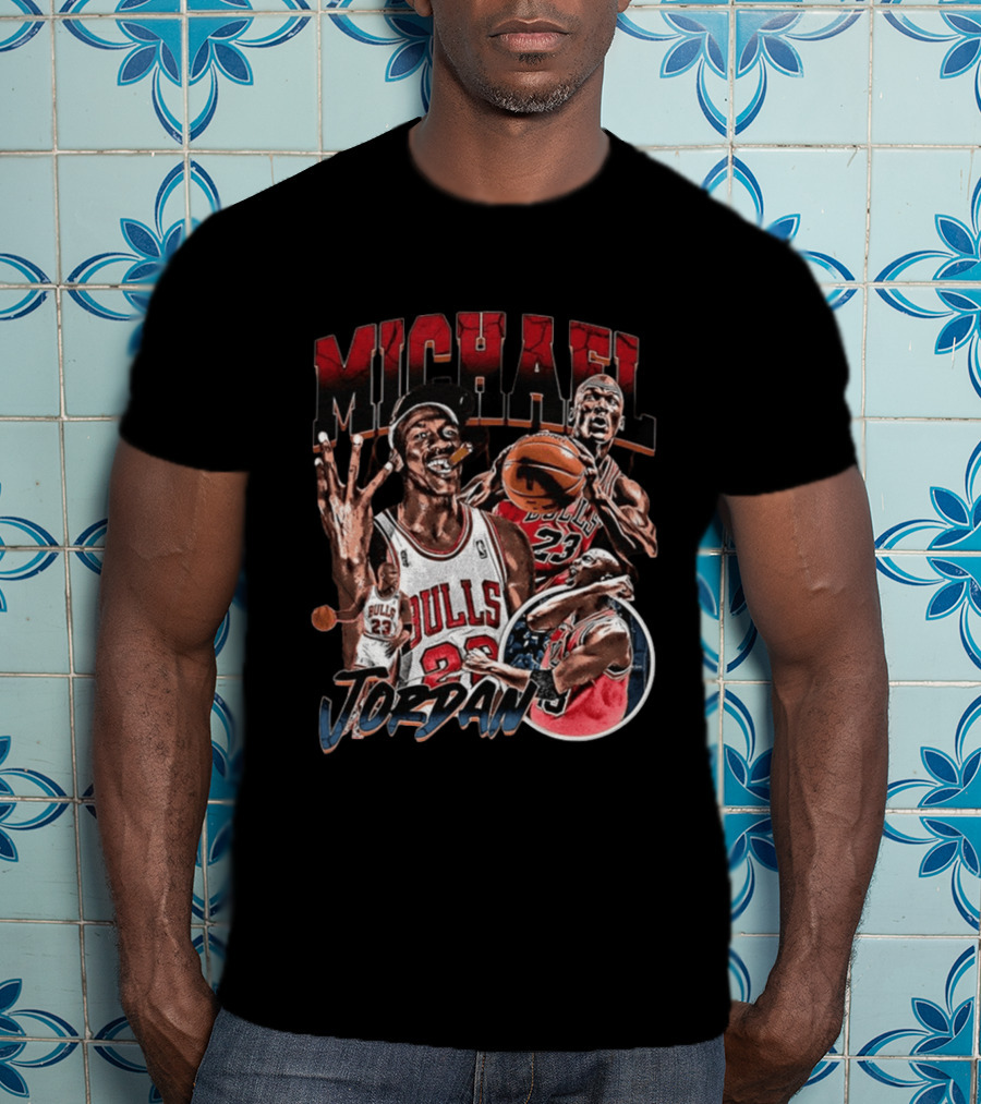 Michael Jordan Chicago Bulls NBA 90's Basketball Legend 23 T-Shirt
