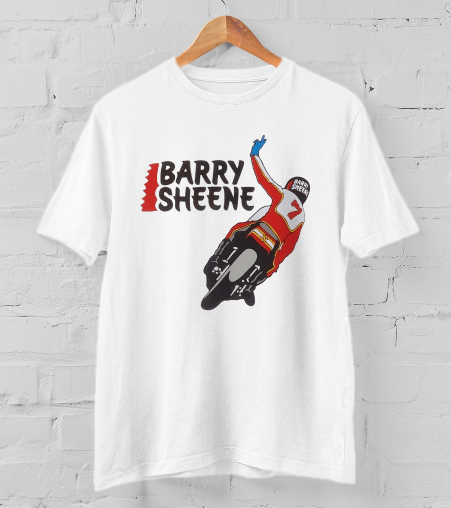 Barry Sheene Racing Number 7 Vintage Motorcycle Racer T-Shirt