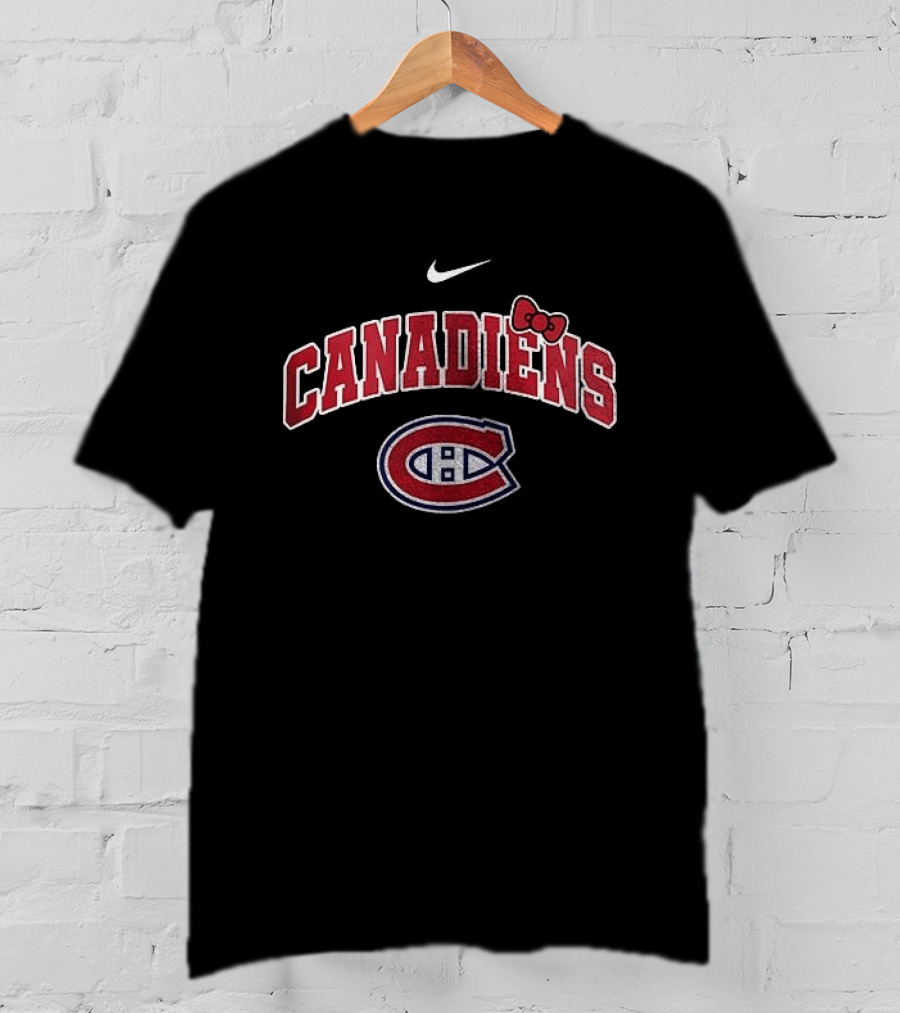 Montreal Canadiens Hello Kitty Collaboration Nike Bow T-Shirt