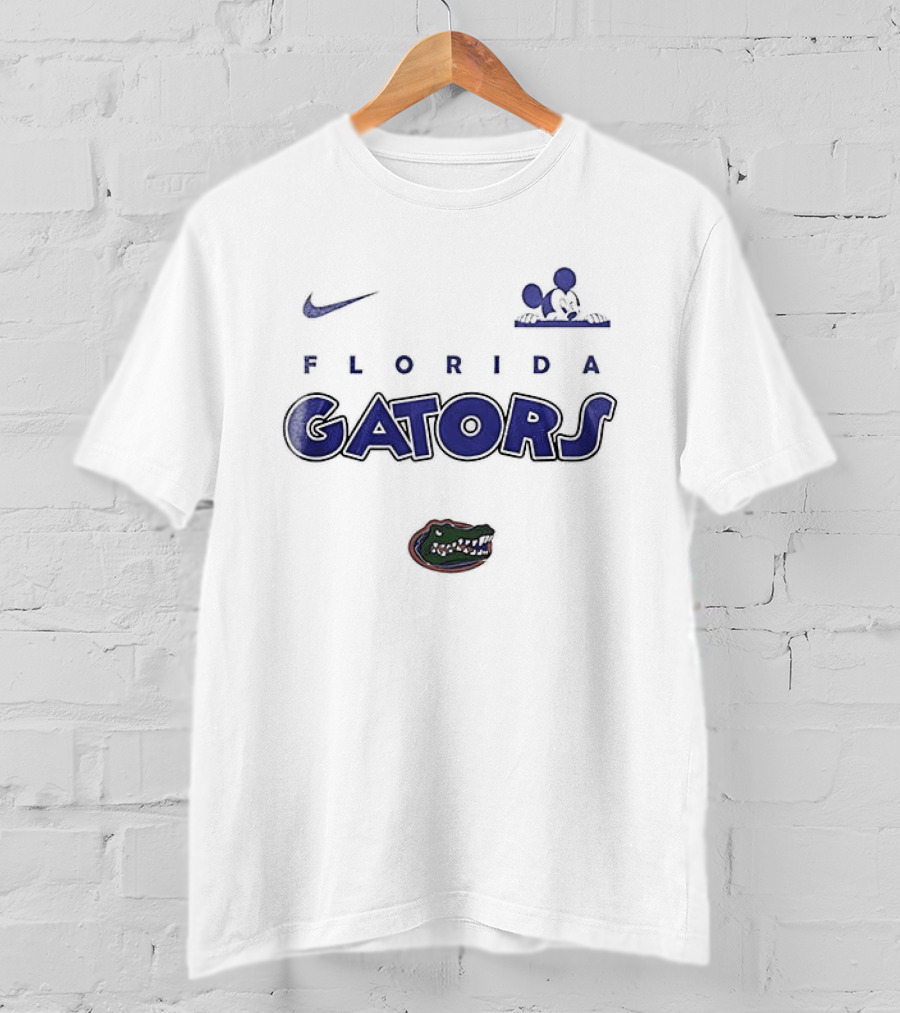 Nike Florida Gators Mickey Mouse Ears Game On T-Shirt
