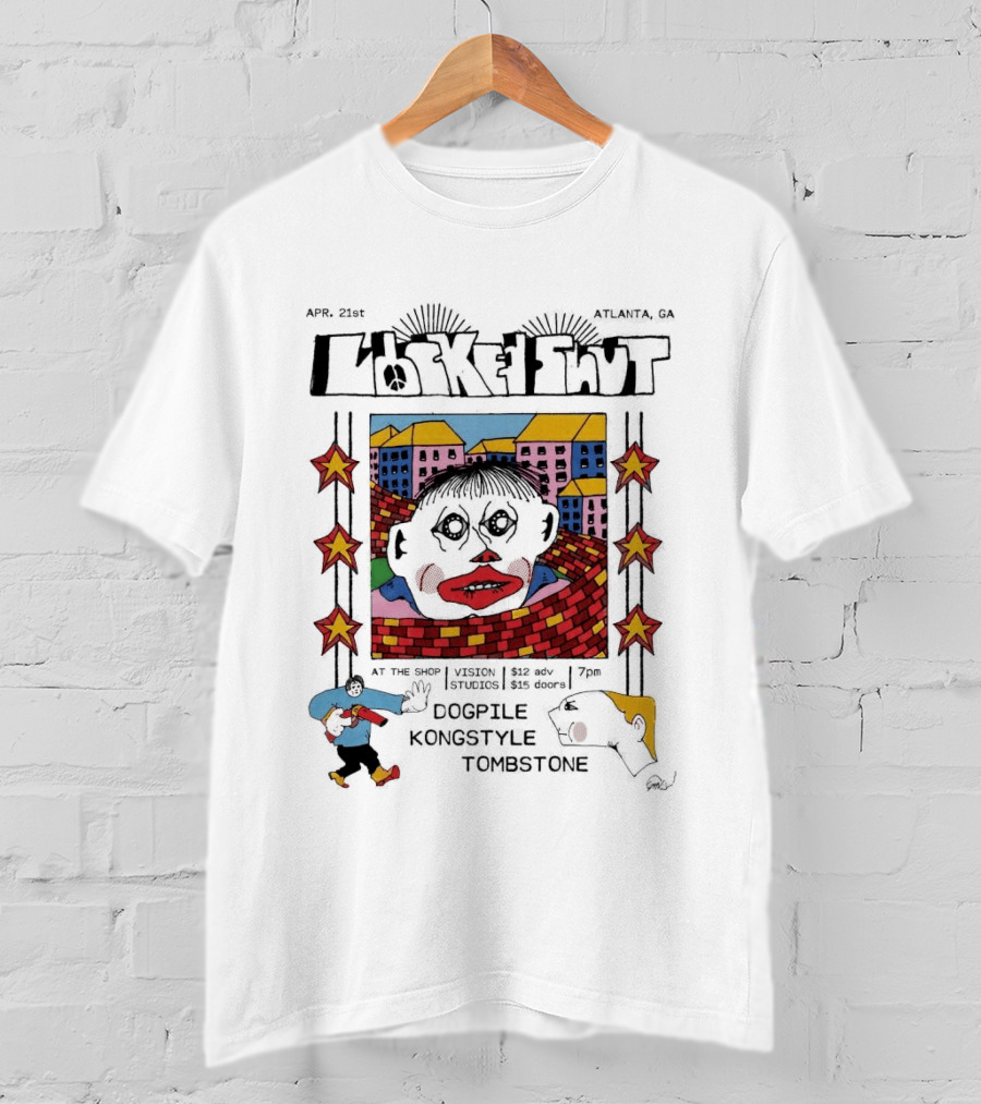 LOCKED SHUT Atlanta Apr 21 2026 DooPee Koncyste Tombstone Tour T-Shirt