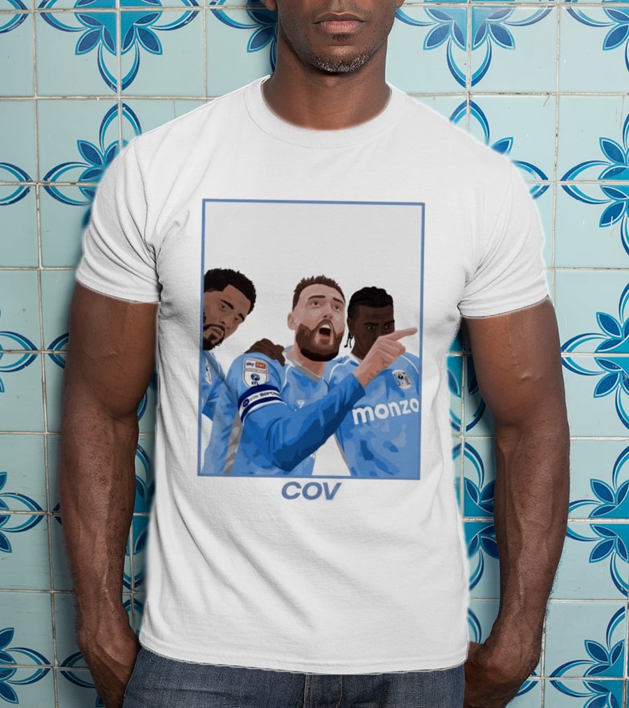Matt Grimes Coventry City FC Sky Bet EFL Championship Promotion Monza Sponsorship T-Shirt