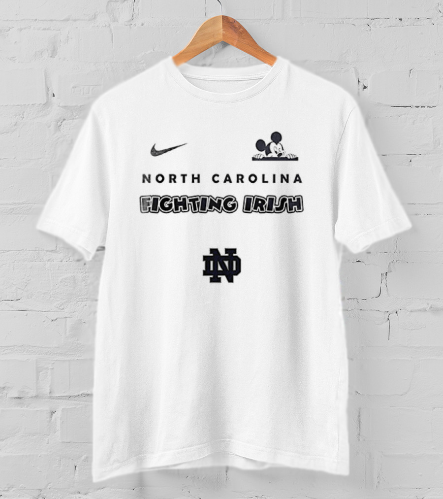 Nike North Carolina Mickey Mouse UNC ND T-Shirt