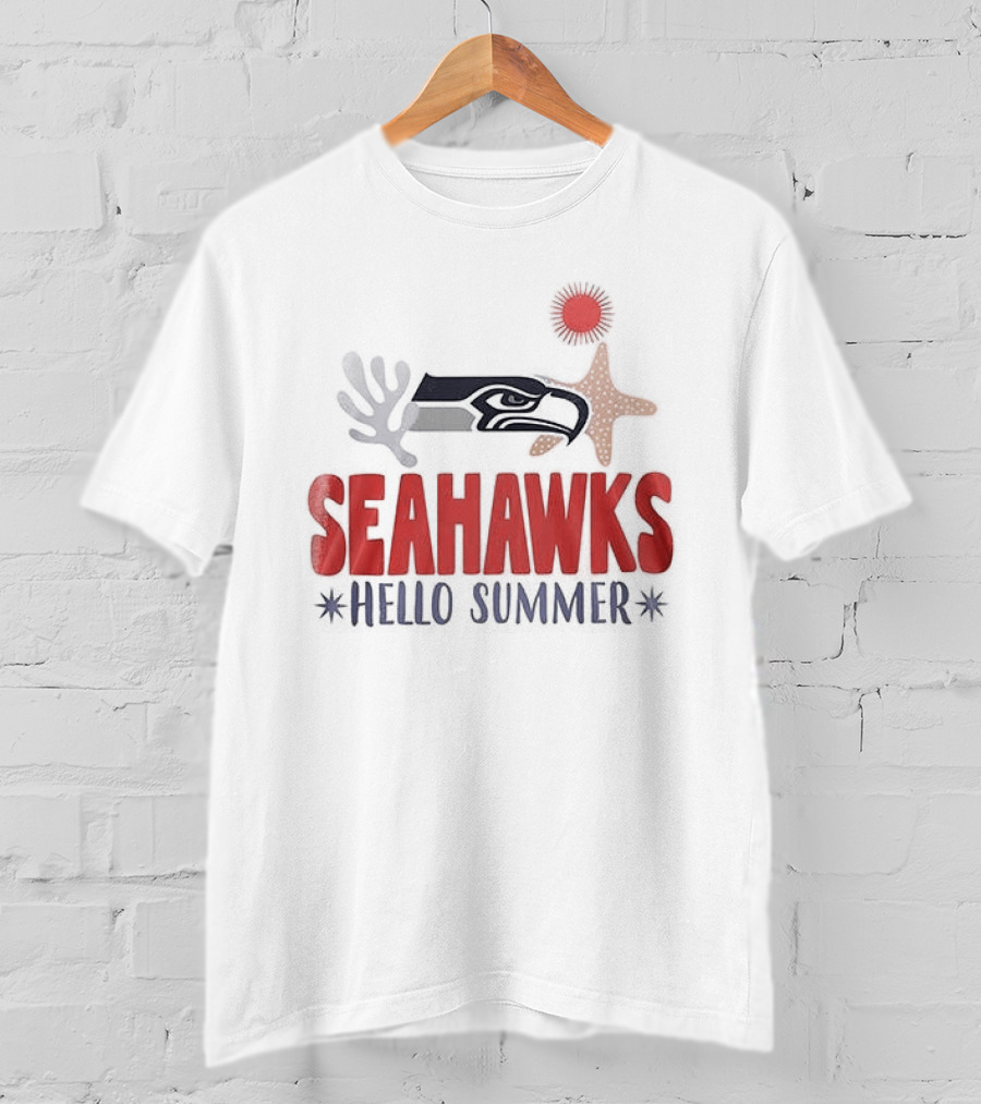 Seahawks Hello Summer School Is Out Scream And Shout T-Shirt