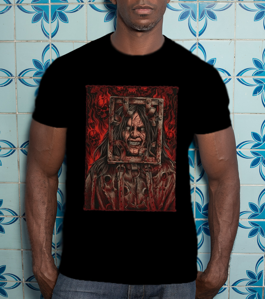 The Jackal Thir13en Ghosts 2001 Evil Soul Horror Movie Character Rugged T-Shirt