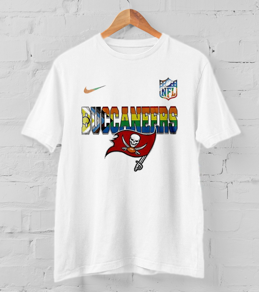 Tampa Bay Buccaneers Pride Peanuts Snoopy Collaboration Nike NFL T-Shirt