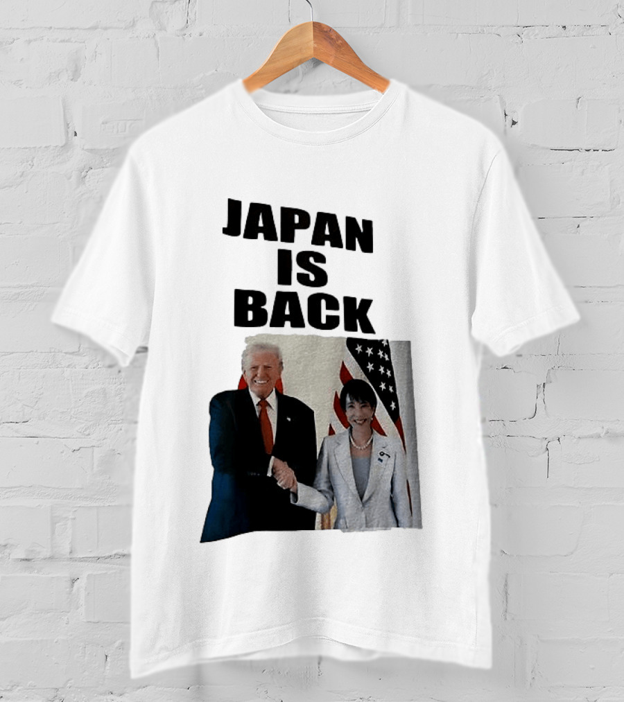 Japan Is Back Trump Political Image With Flags T-Shirt