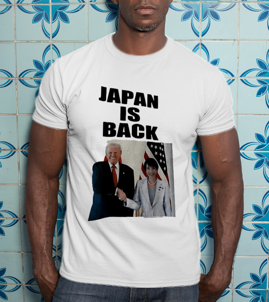 Japan Is Back Trump Political Image With Flags T-Shirt