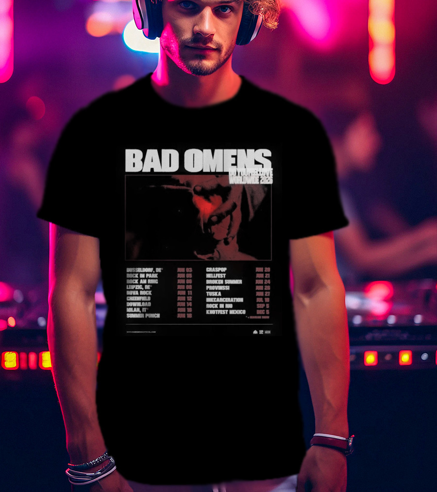 Bad Omens 2026 Worldwide Tour Dates T-Shirt