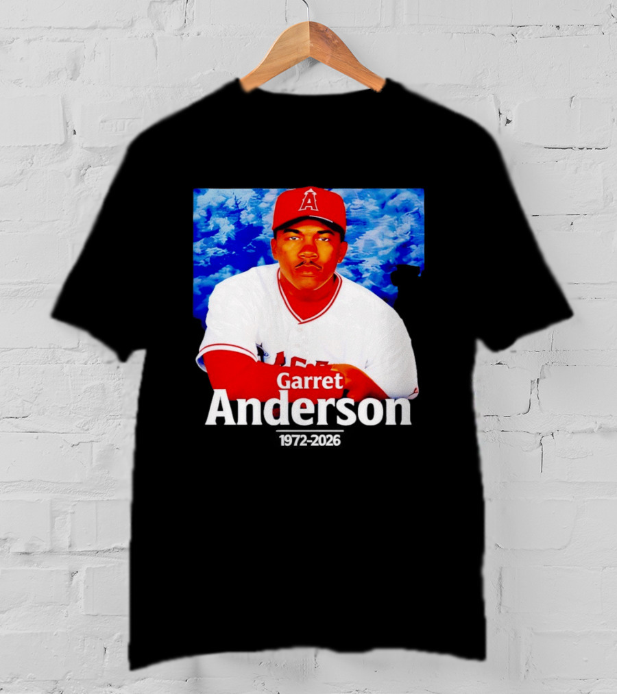 Garret Anderson Angels Tribute Baseball Legend 1972 2026 T-Shirt