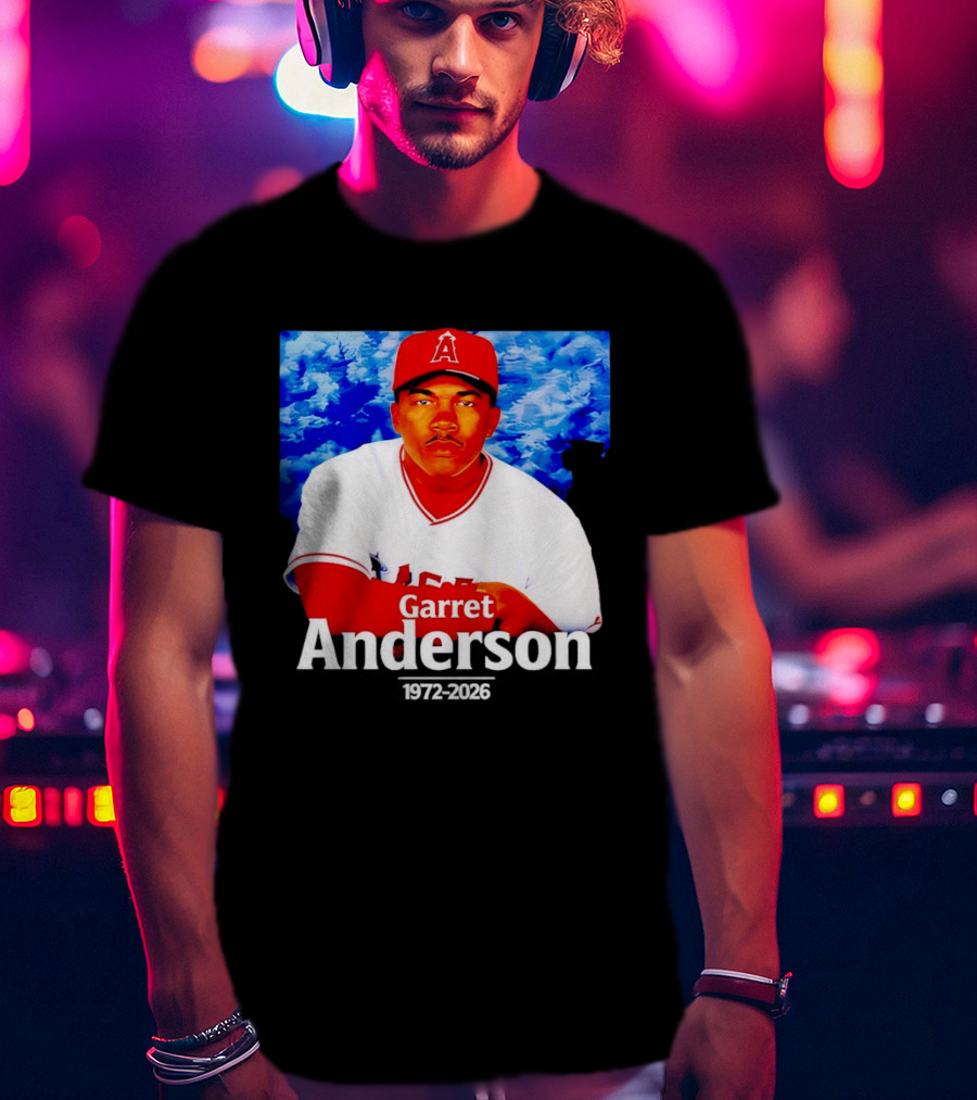 Garret Anderson Angels Tribute Baseball Legend 1972 2026 T-Shirt