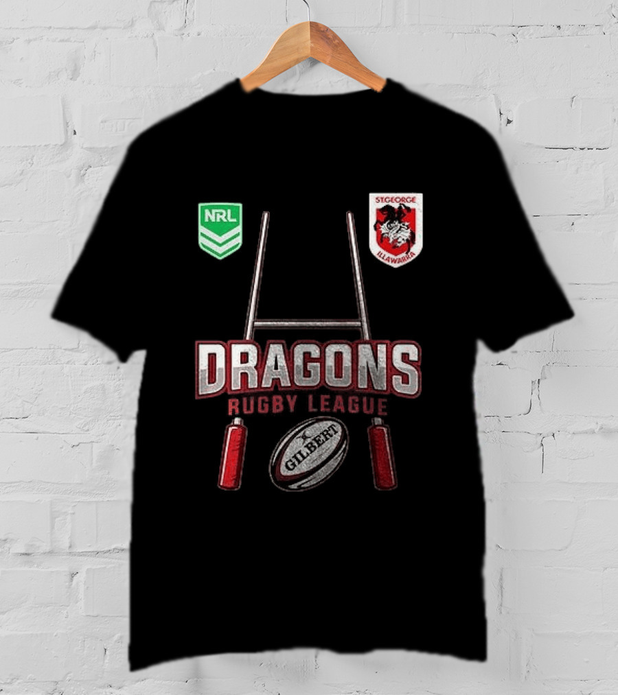 St George Illawarra Dragons Rugby League NRL Gilbert Ball T-Shirt