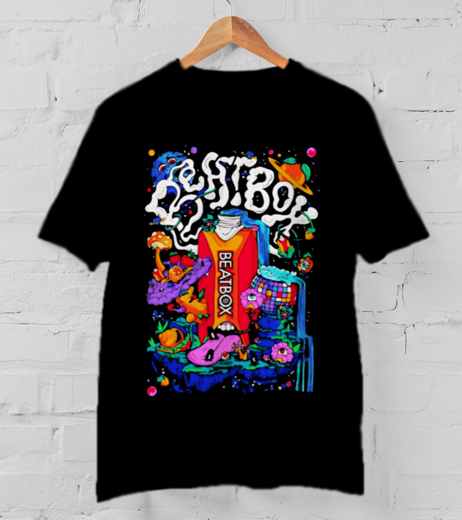 Trippy BeatBox World Psychedelic Disco Vibes T-Shirt