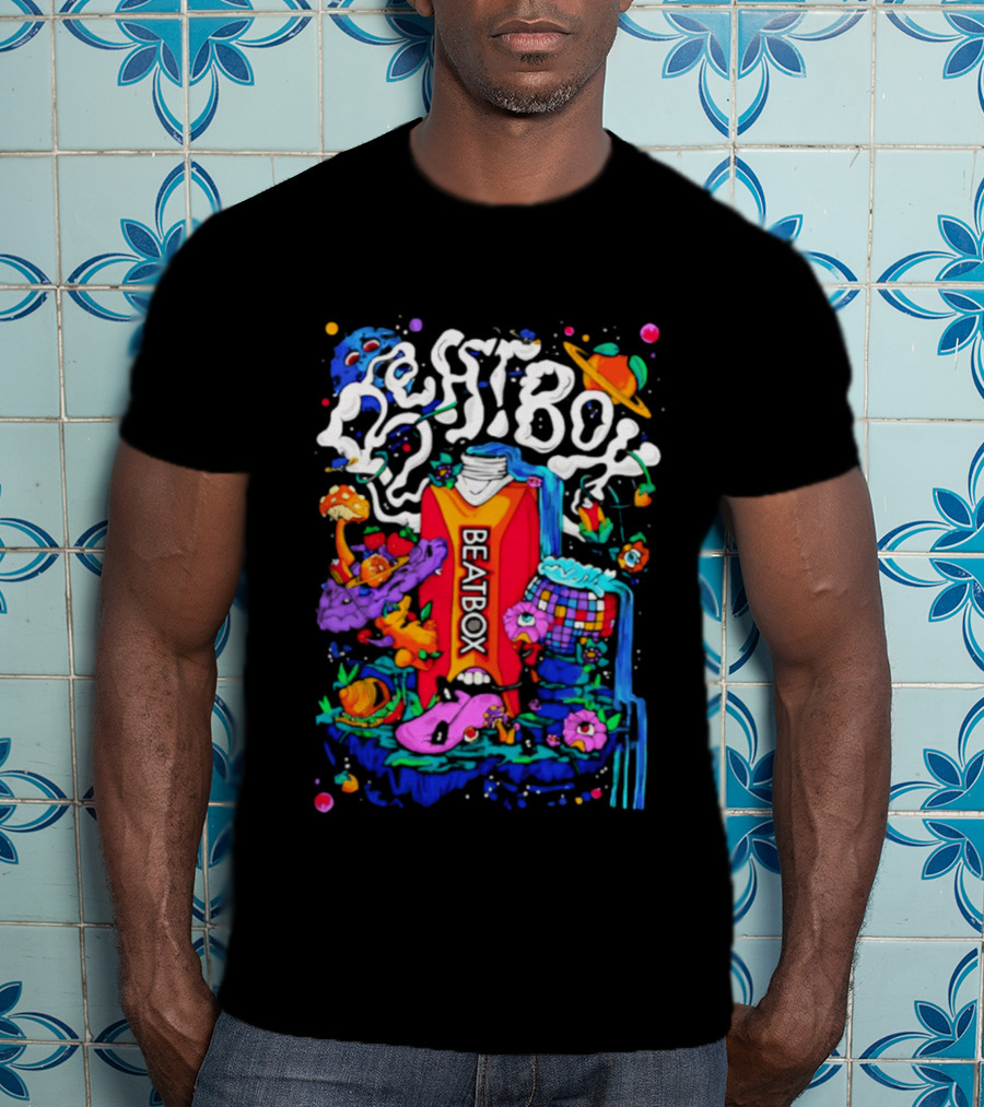 Trippy BeatBox World Psychedelic Disco Vibes T-Shirt