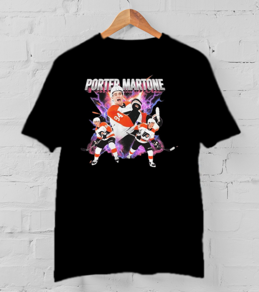 Porter Martone Flyers 94 Retro Bootleg Hockey Players T-Shirt
