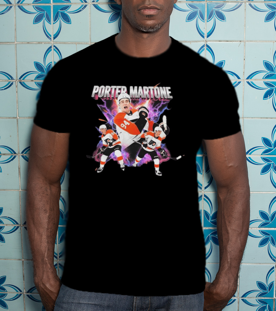 Porter Martone Flyers 94 Retro Bootleg Hockey Players T-Shirt