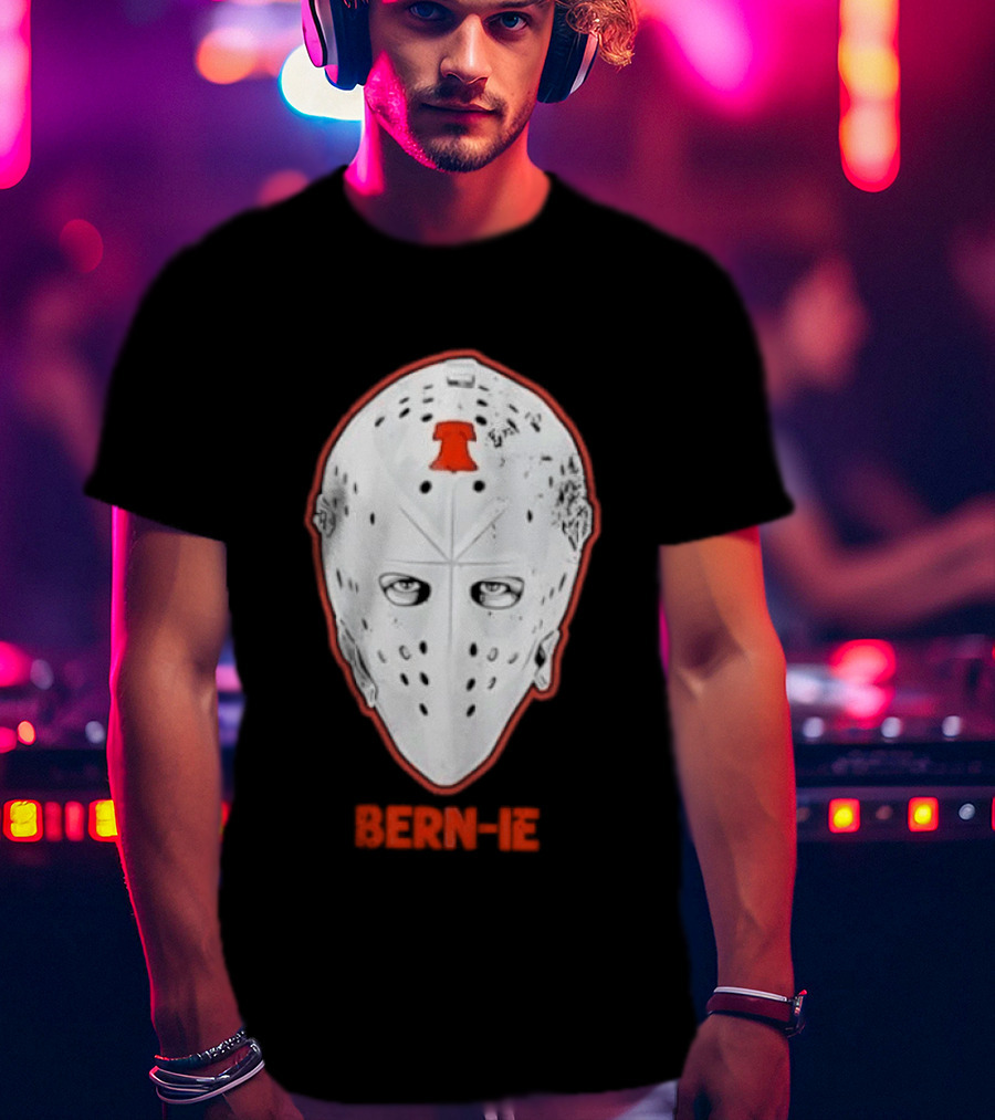 Bern Ie Philadelphia Hockey Liberty Bell Goalie Mask T-Shirt