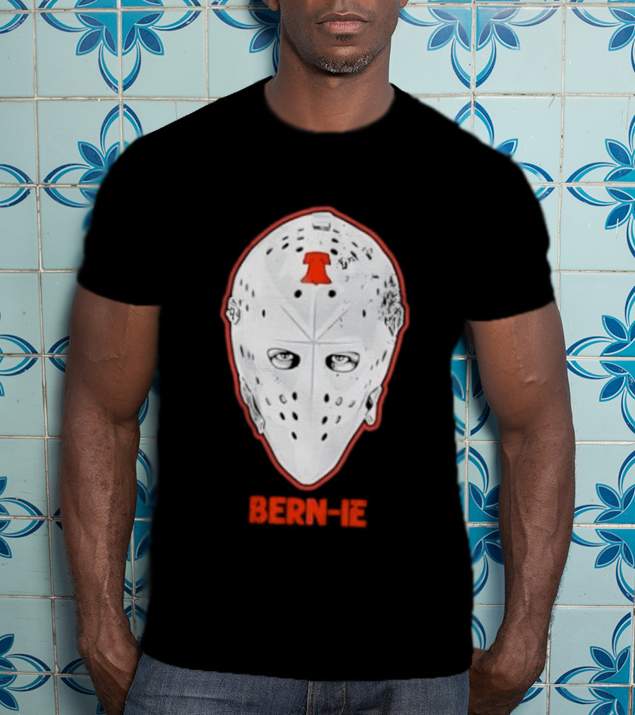 Bern Ie Philadelphia Hockey Liberty Bell Goalie Mask T-Shirt