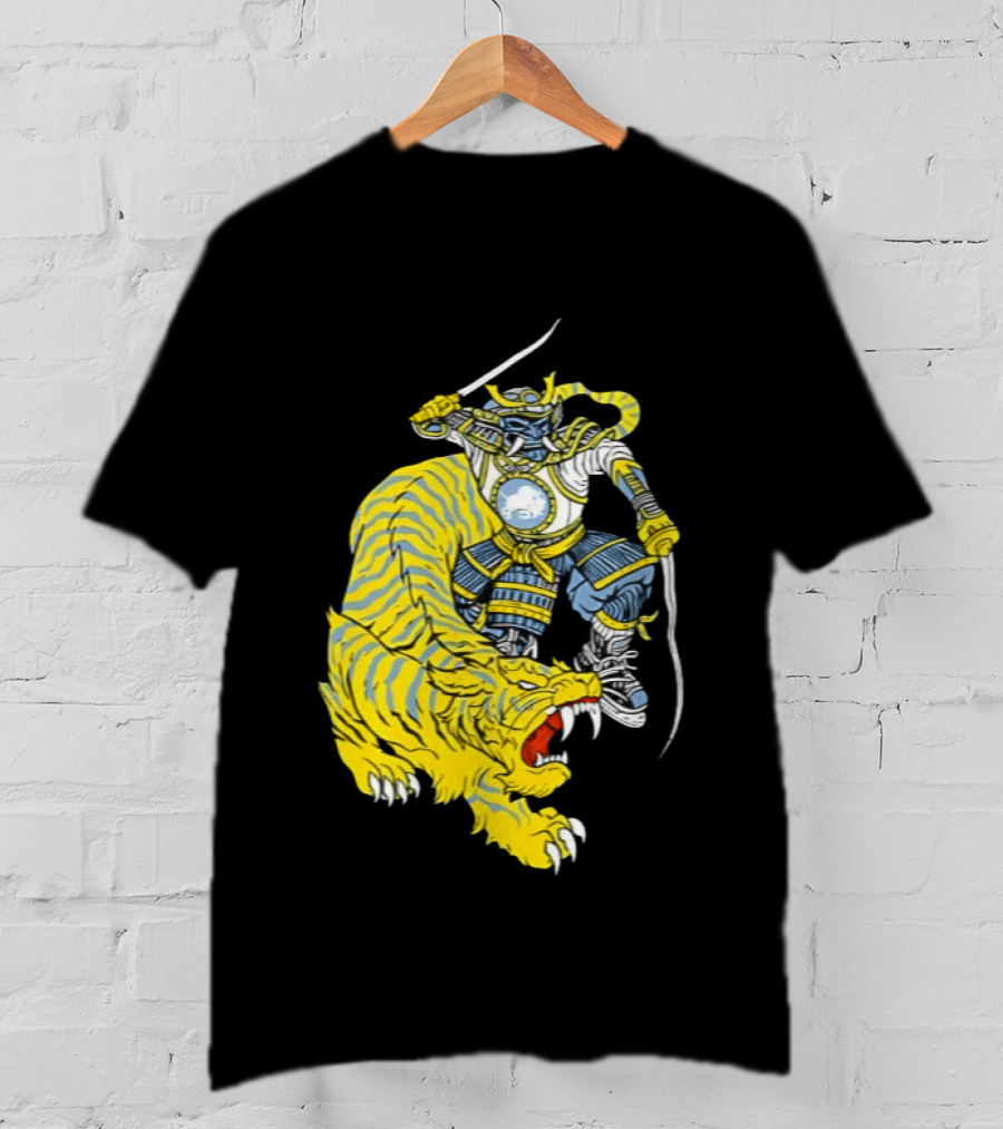 Buffalo Sabres Knight Battling Fierce Sabretooth Tiger T-Shirt