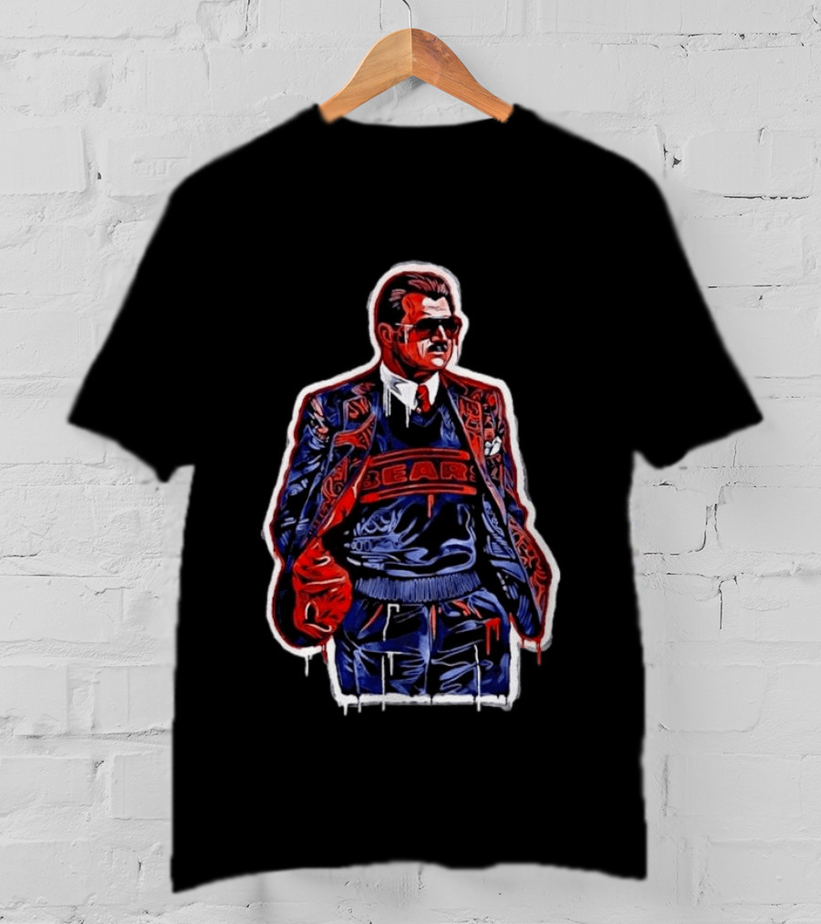 Mike Ditka Chicago Bears Football Graffiti T-Shirt