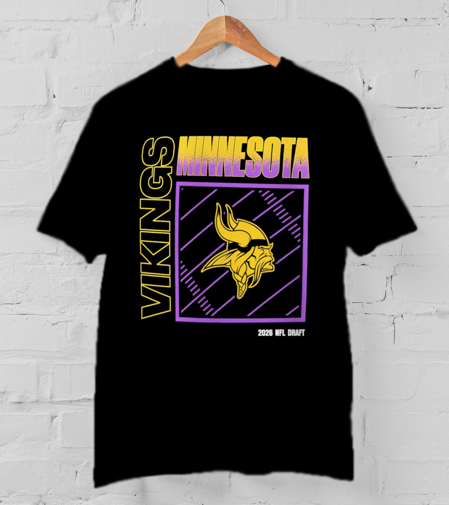 Minnesota Vikings 2026 Nfl Draft T-Shirt