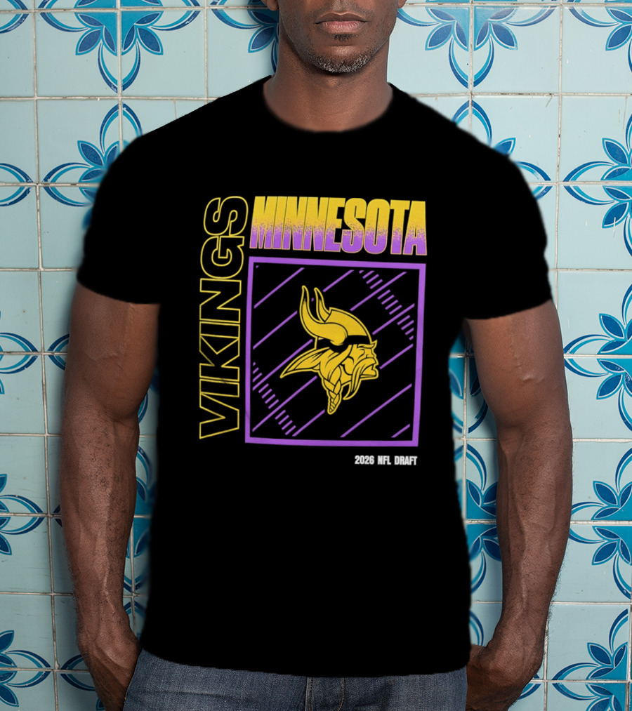 Minnesota Vikings 2026 Nfl Draft T-Shirt