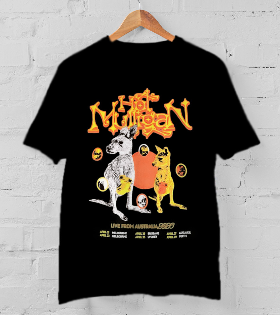 Hot Mulligan Australia Tour 2026 Kangaroo T-Shirt